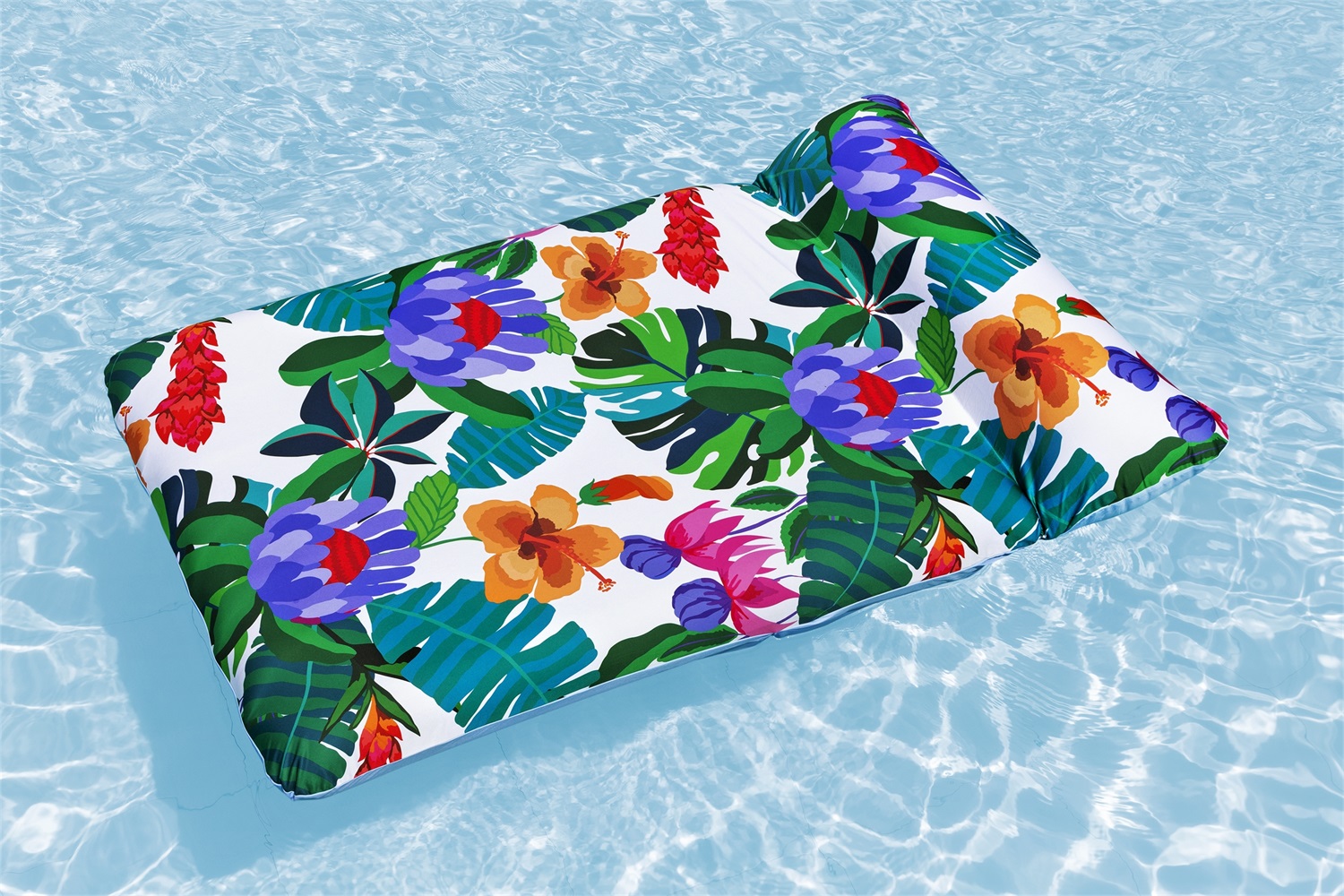 Bestway Materassino Gonfiabile Doppio Luxury 183x124 cm in Tessuto Sfoderabile - Ampio e Confortevole per Piscina e Mare