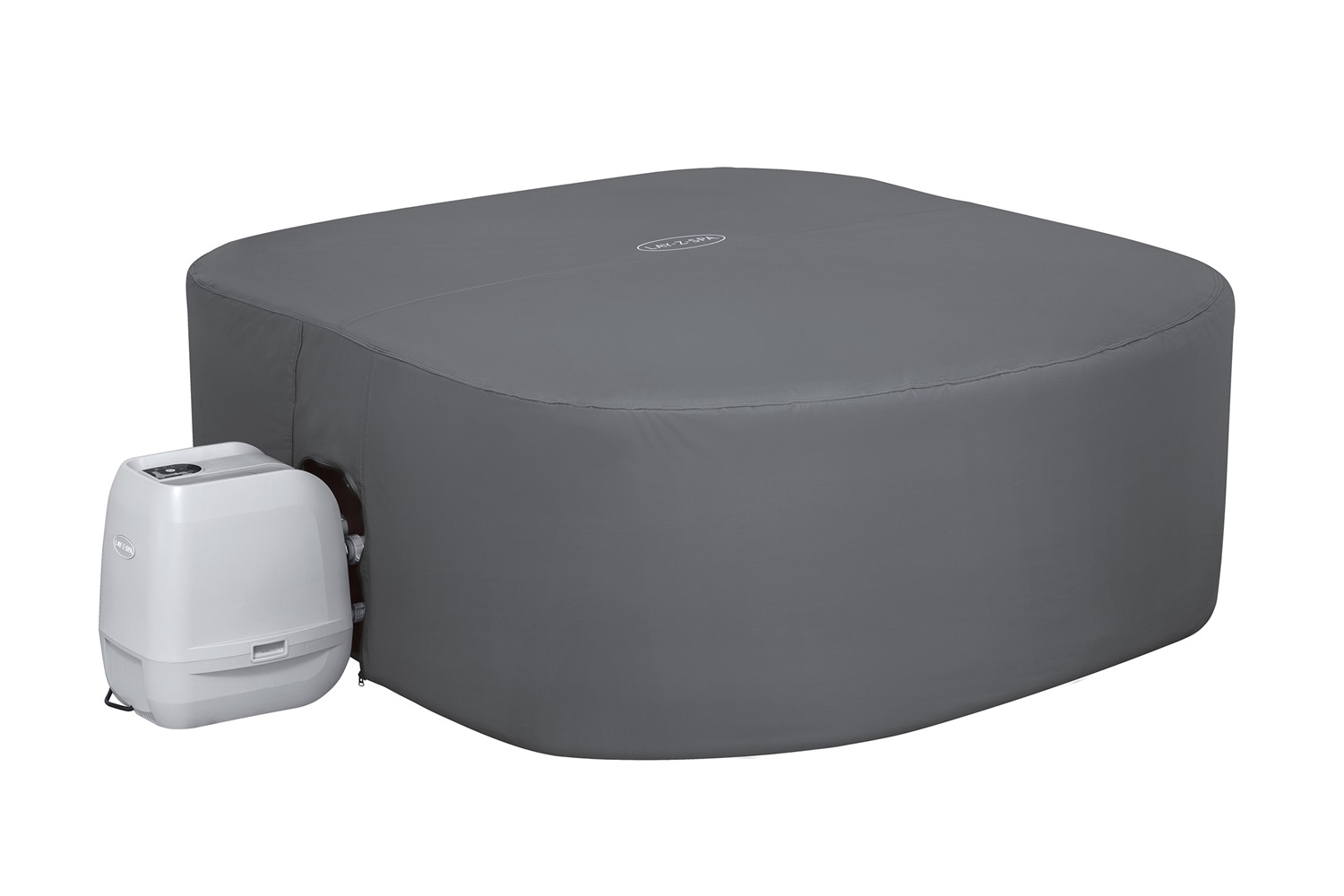 Bestway 60332 Lay-Z-Spa Copertura Termica Quadrata 201x201x80 - Doppio Strato Isolante per Maggiore Efficienza Energetica