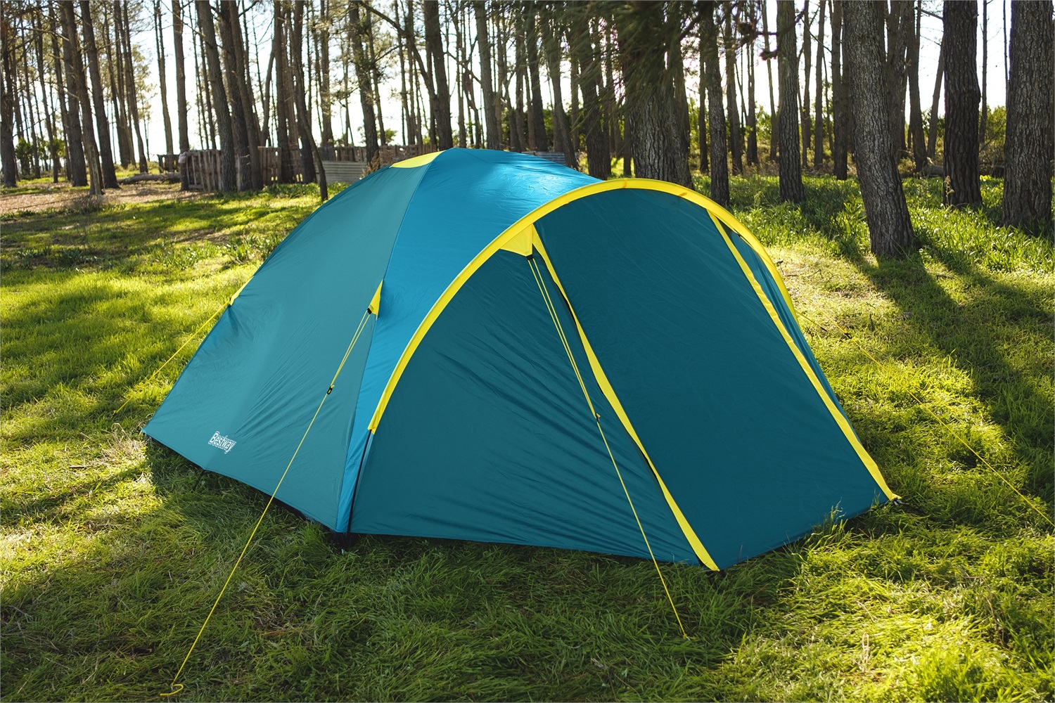 Bestway Tenda da Campeggio Active Ridge 4 Posti - Impermeabile, Dimensioni 310x240x130 cm, Montaggio Rapido