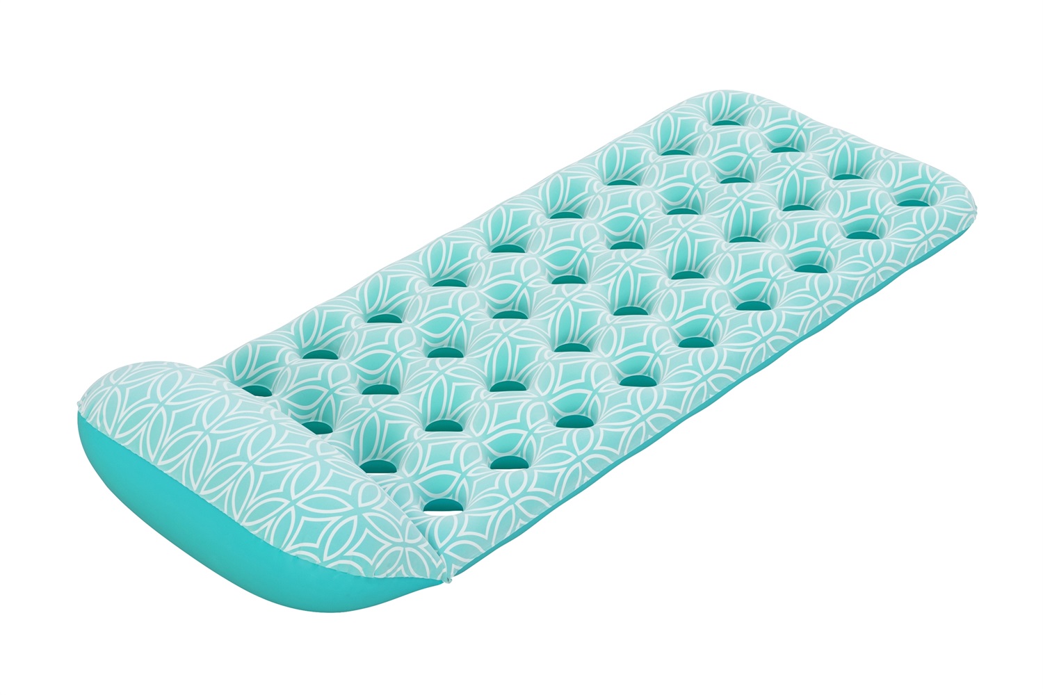 Bestway 43550 Materassino Gonfiabile Azzurro 171x65x25,5 cm con Cuscino Integrato e Design Flessibile