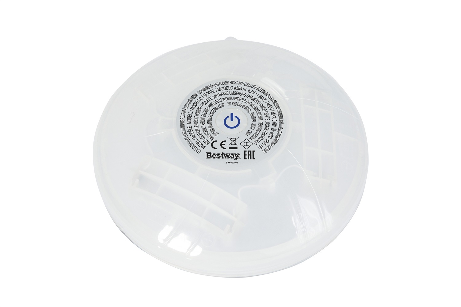 Bestway Luce Piscina Galleggiante a LED Multicolor 15x14,2x6,7 cm - 4 Colori e 7 Modalità di Illuminazione