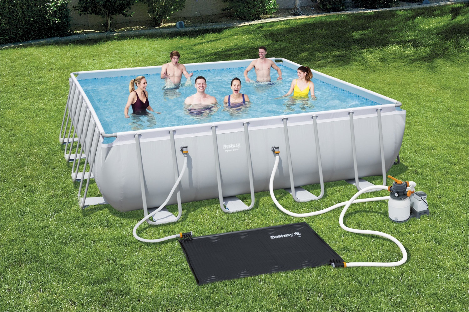 Bestway Pannello Riscaldatore Solare per Piscine 110x171 cm - Compatibile con Pompe Filtranti fino a 9.462 L/h