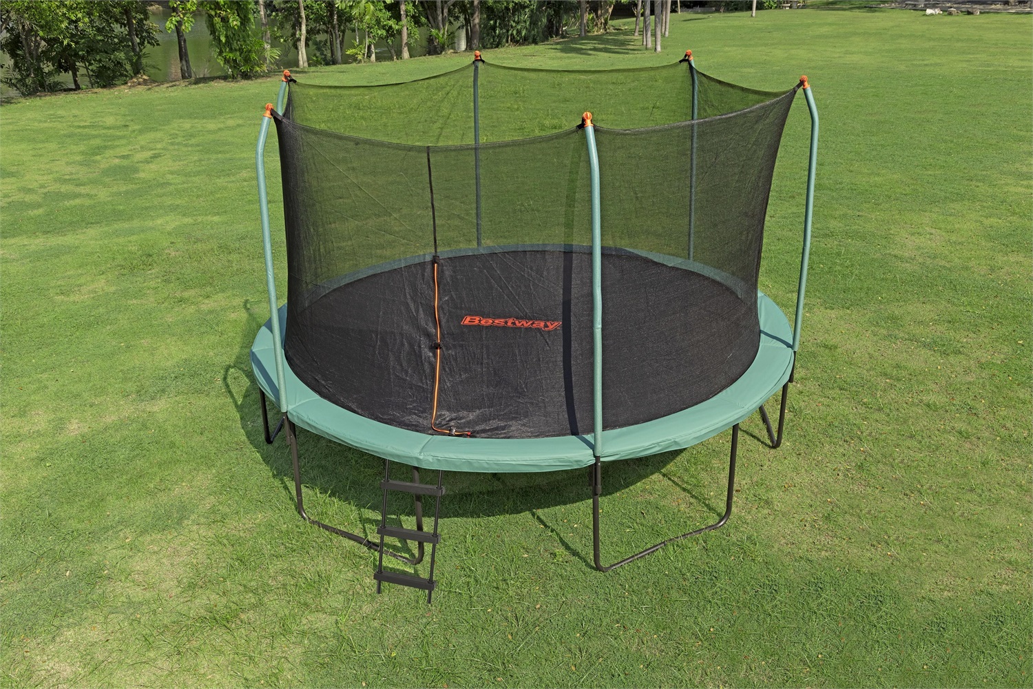 Bestway Tappeto Elastico Xtreme Air 4,27 m - Trampolino da Esterni per Bambini, Telaio in Acciaio Zincato