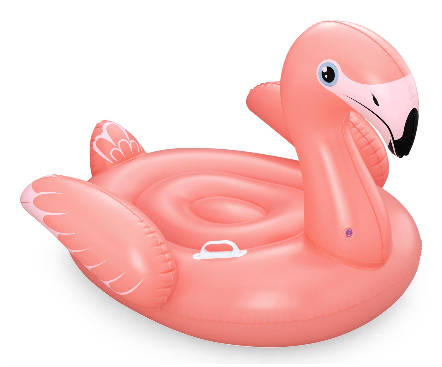 Bestway Ciambella Gonfiabile Fenicottero Rosa 41525 - 128 cm - Vinile - Cavalcabile per Bambini e Adulti - Max 45 kg - Gioco da Spiaggia e Piscina