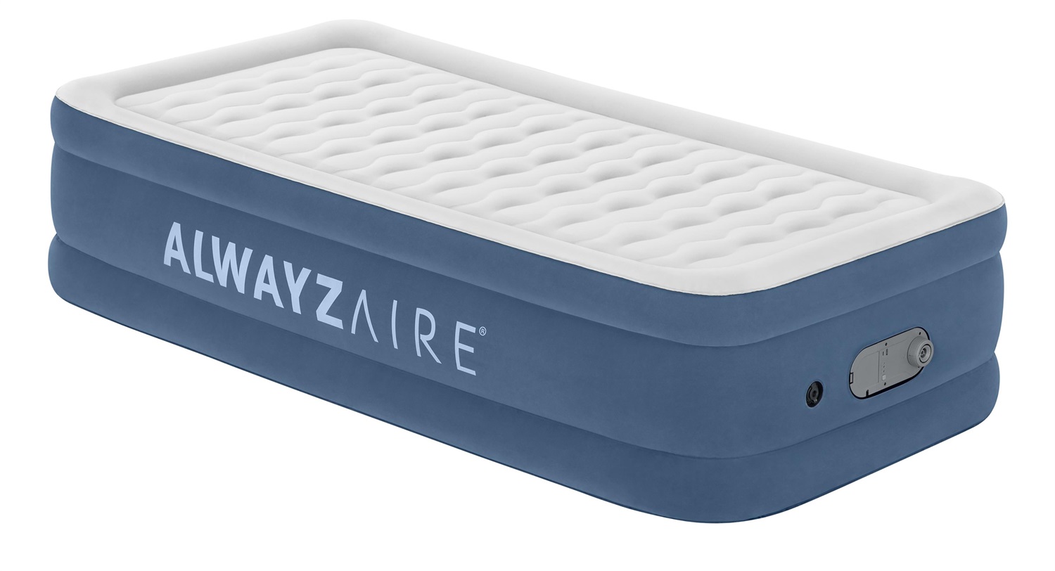 Bestway AlwayzAire Materasso Gonfiabile Singolo Blu con Pompa a Doppia Azione - 191x97x46 cm