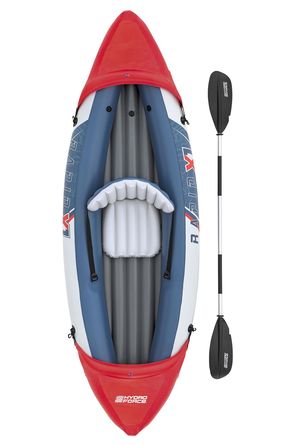 Bestway Kayak Hydro Force Rapid X1 - Monoposto 290x91 cm, Portata 120 kg, Multicolor