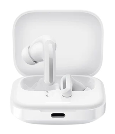 Xiaomi Buds 5 - Auricolari Wireless In-ear con Cancellazione Attiva del Rumore fino a 46 dB, Hi-Res Audio, Harman Audio EFX, Design Ergonomico, fino a 30 ore di Batteria, Bianco