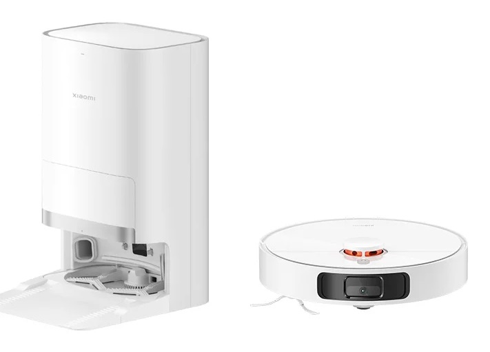 Xiaomi X20 Robot Aspirapolvere e Lavapavimenti, Svuotamento Automatico, Aspirazione 6000 Pa, Navigazione Laser 3D, Serbatoio Acqua 4 L, Controllo App, Design Nero e Bianco