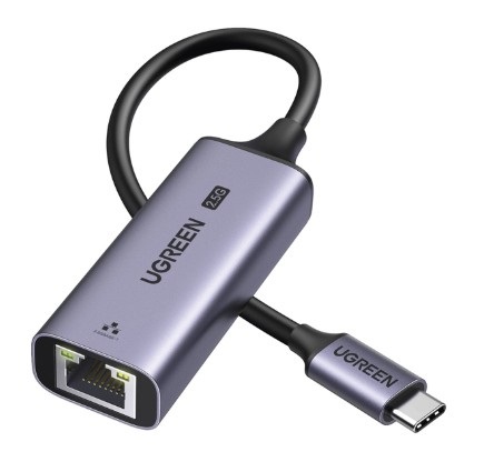 UGREEN Adattatore Ethernet USB 2.5G - Alta Velocità 2500 Mbps, Compatibile con Laptop, PC, NAS, Server, Windows e Mac OS