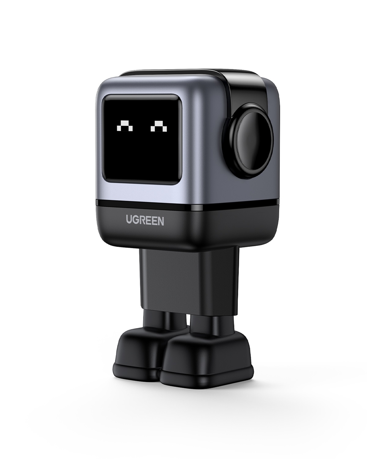 UGREEN Nexode RG 65W Alimentatore 3-Port GaN Ricarica Rapida per Computer Portatile e Telefono - Grigio
