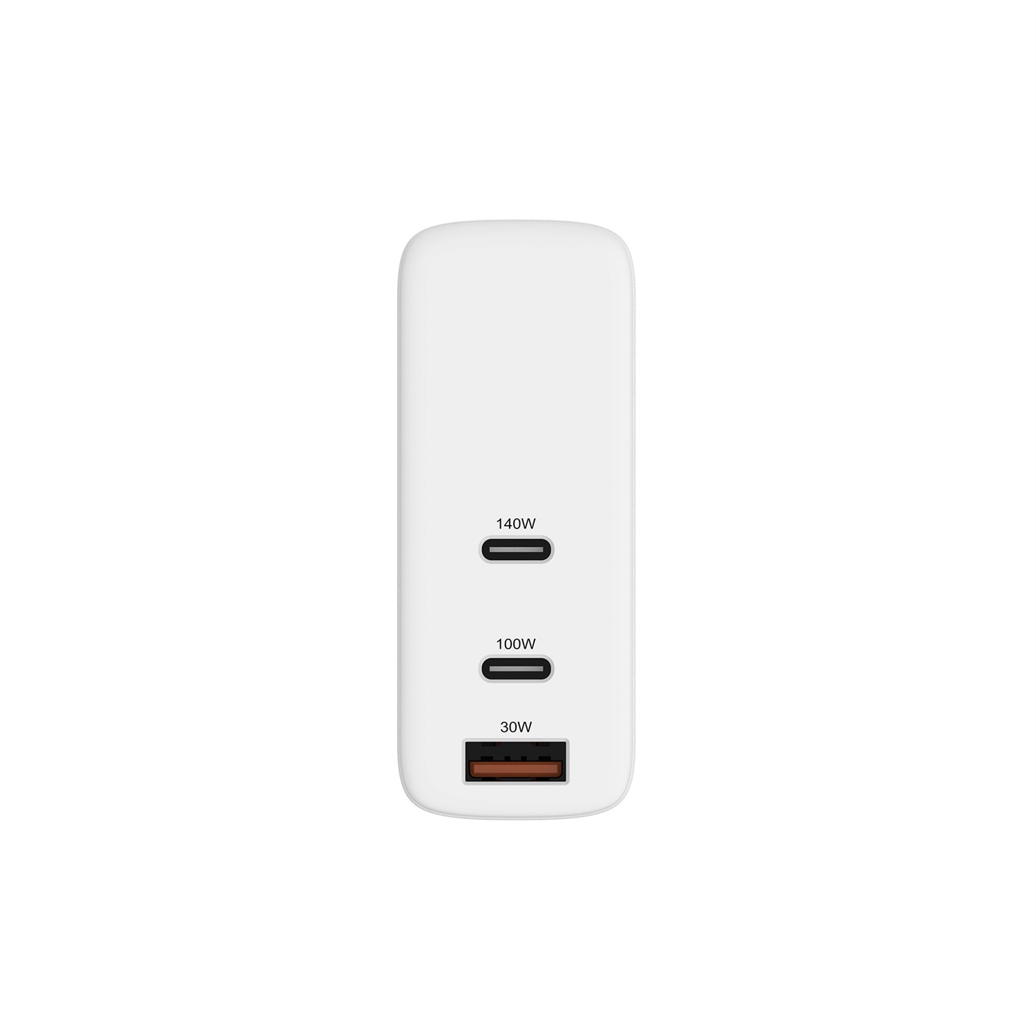 HYPER HJG140WW Caricabatterie da Parete Universale Bianco 140 W con 2 Porte USB-C e Ricarica Rapida