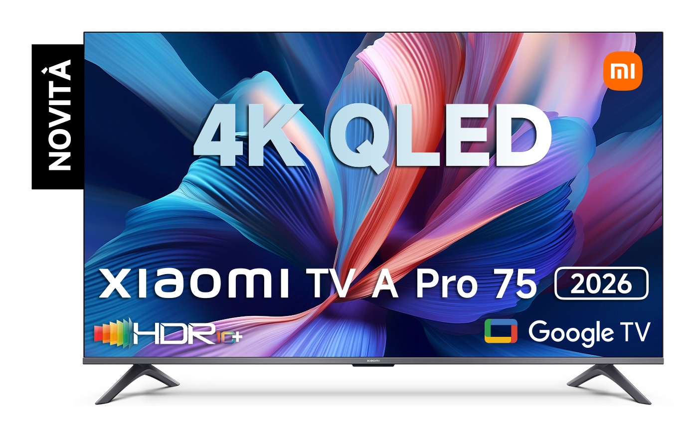 Xiaomi TV A Pro 75 2026 75'' QLED 4K Ultra HD Smart TV con HDR10 e Dolby Vision - Wi-Fi - Grigio