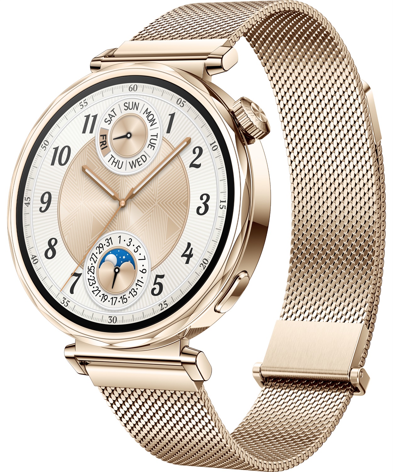 Huawei WATCH GT5 41mm Oro - Smartwatch con Display AMOLED, Risoluzione 466x466, Batteria 323 mAh, Design Milanese