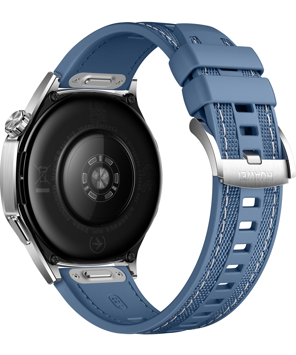 Huawei WATCH GT5 46mm - Smartwatch AMOLED 1.43'' con GPS, Acciaio Inox, Cinturino in Tessuto, Durata Batteria fino a 2 Settimane