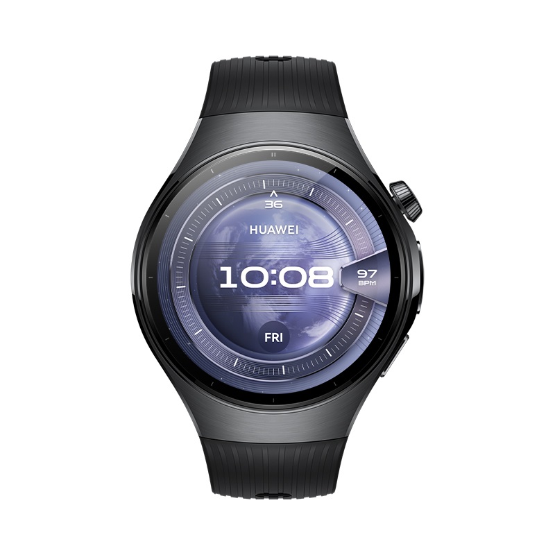 Huawei WATCH 5 - Smartwatch 46 mm in Acciaio Inox 316L con Cinturino Nero, Compatibile con iOS e Android, Funzionalità E-sim e Misurazione SpO2