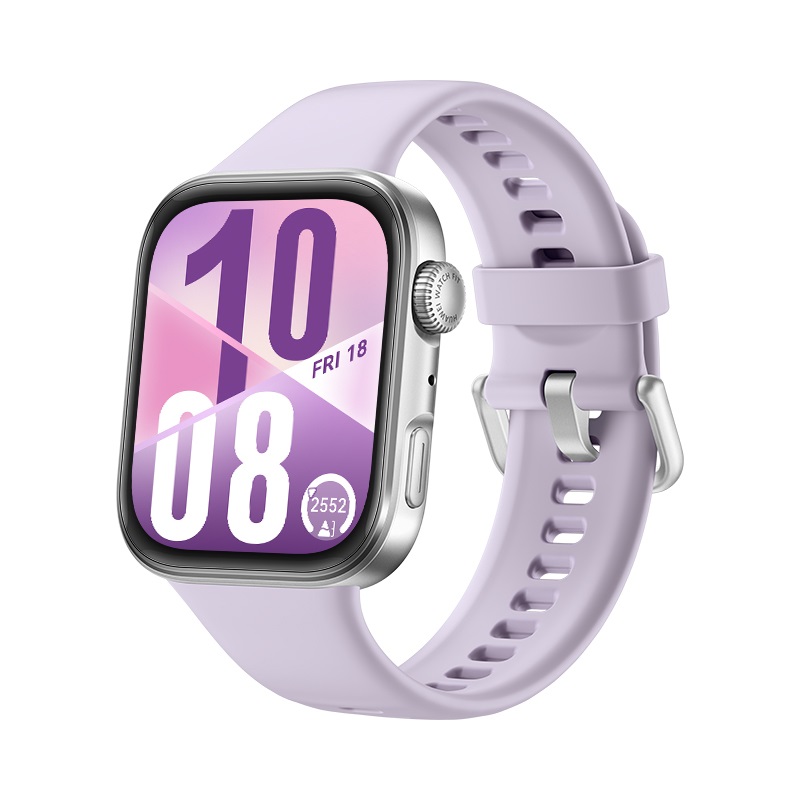 HUAWEI WATCH FIT 4 - Smartwatch 4,62 cm (1.82'') AMOLED, GPS, Cassa in alluminio, Cinturino Viola, 27 g, Fino a 10 giorni di autonomia, Compatibile con iOS e Android
