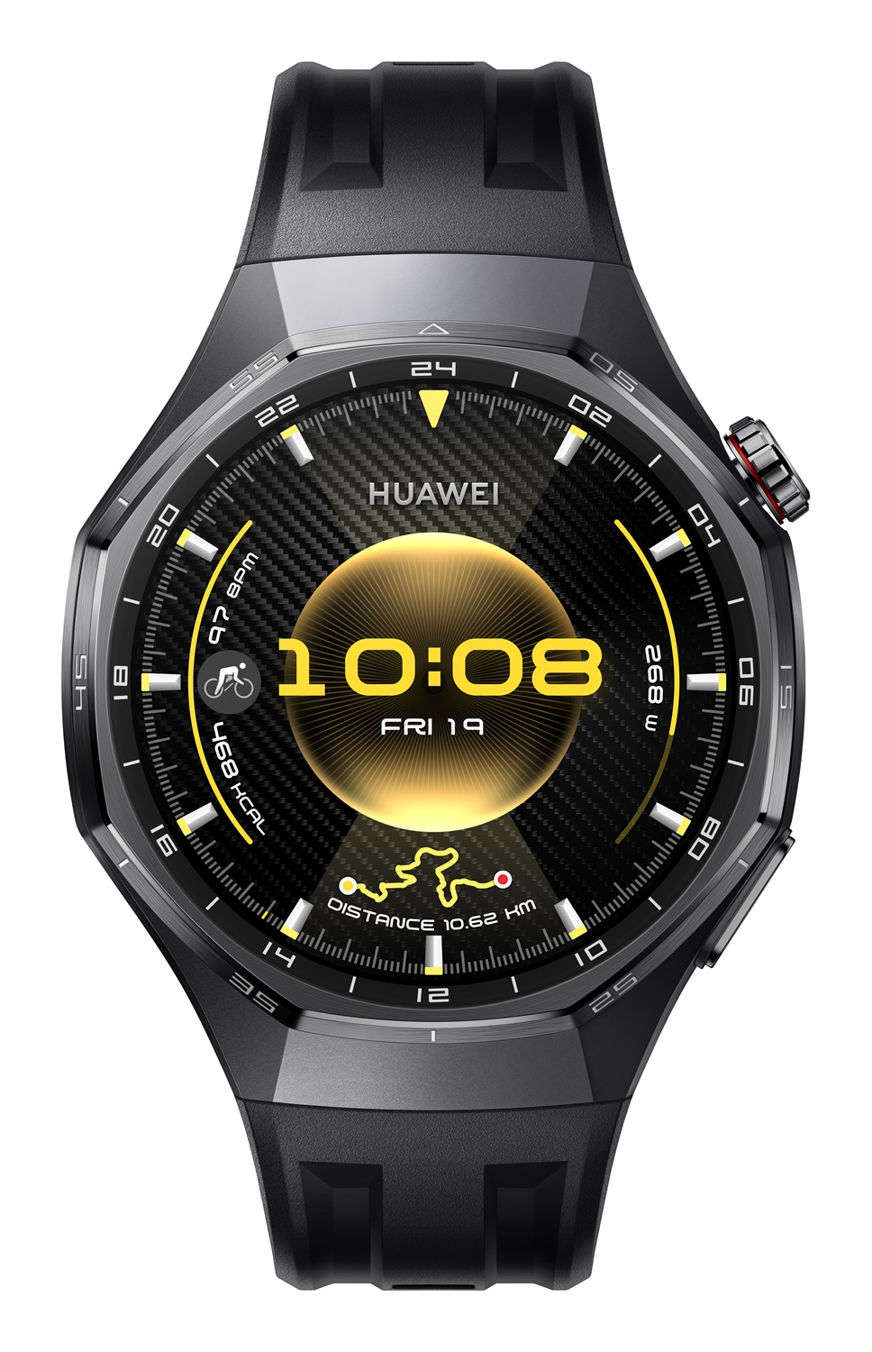 HUAWEI WATCH GT6 Pro - Smartwatch 46mm in Titanio con Cinturino Nero, Display AMOLED, Fino a 21 Giorni di Autonomia, Compatibile con iOS e Android