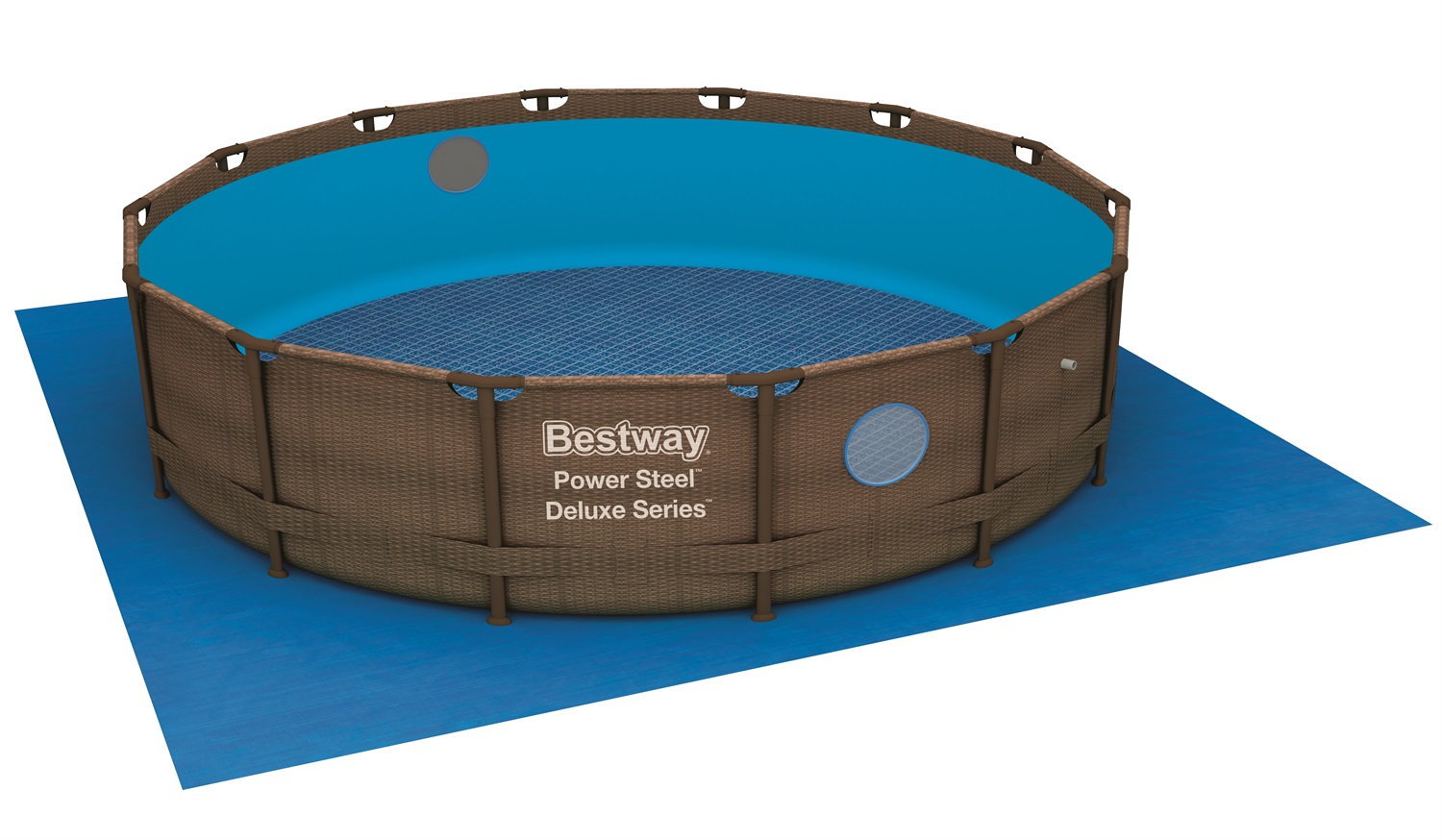 Bestway Tappetino Base per Piscina 488x488 cm - Protezione per Fondi e Terreno