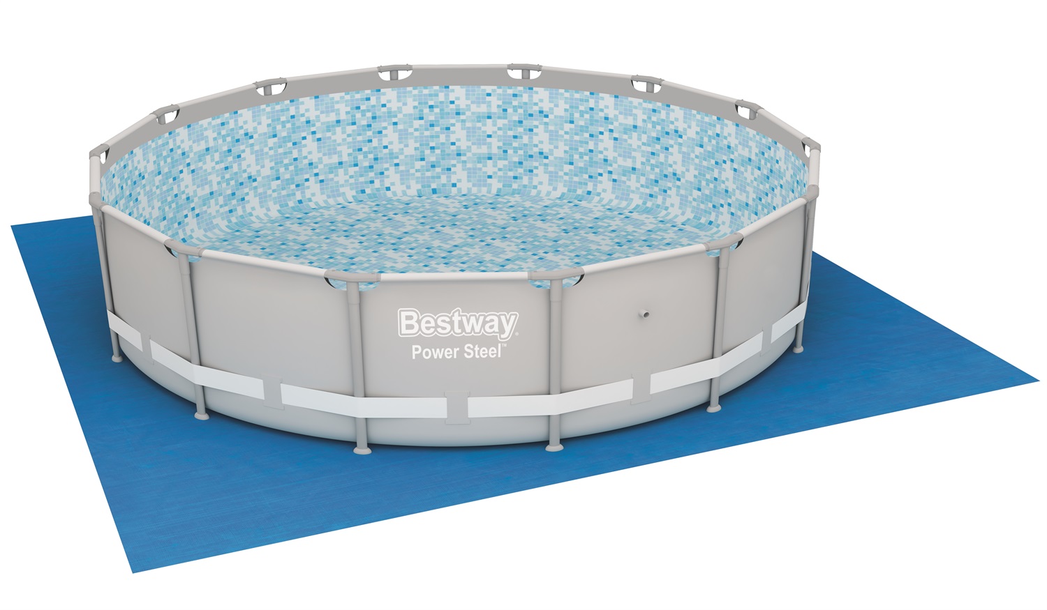 Bestway Tappetino Base per Piscina 488x488 cm - Protezione per Fondi e Terreno