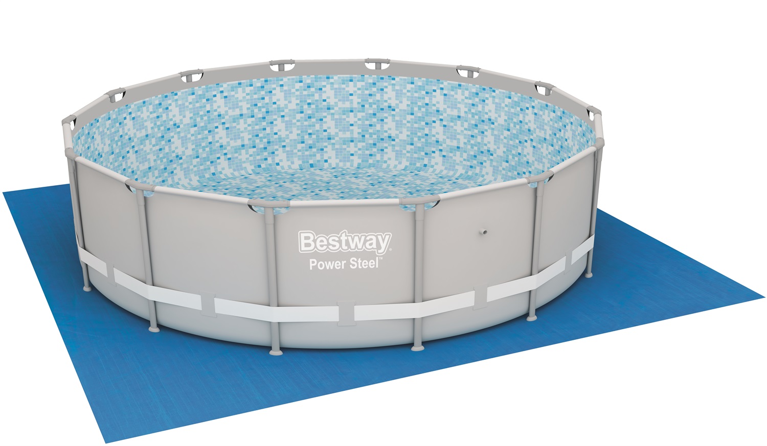 Bestway Tappetino Base per Piscina 488x488 cm - Protezione per Fondi e Terreno