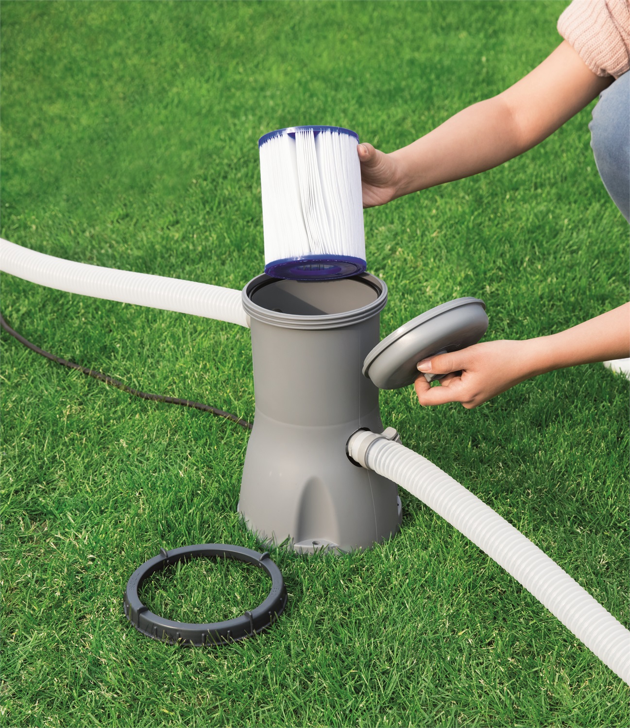 Bestway Cartuccia Tipo II per Pompa Filtrante - Set di 2 Pezzi per Pompe da 2006/3028 lt/ora