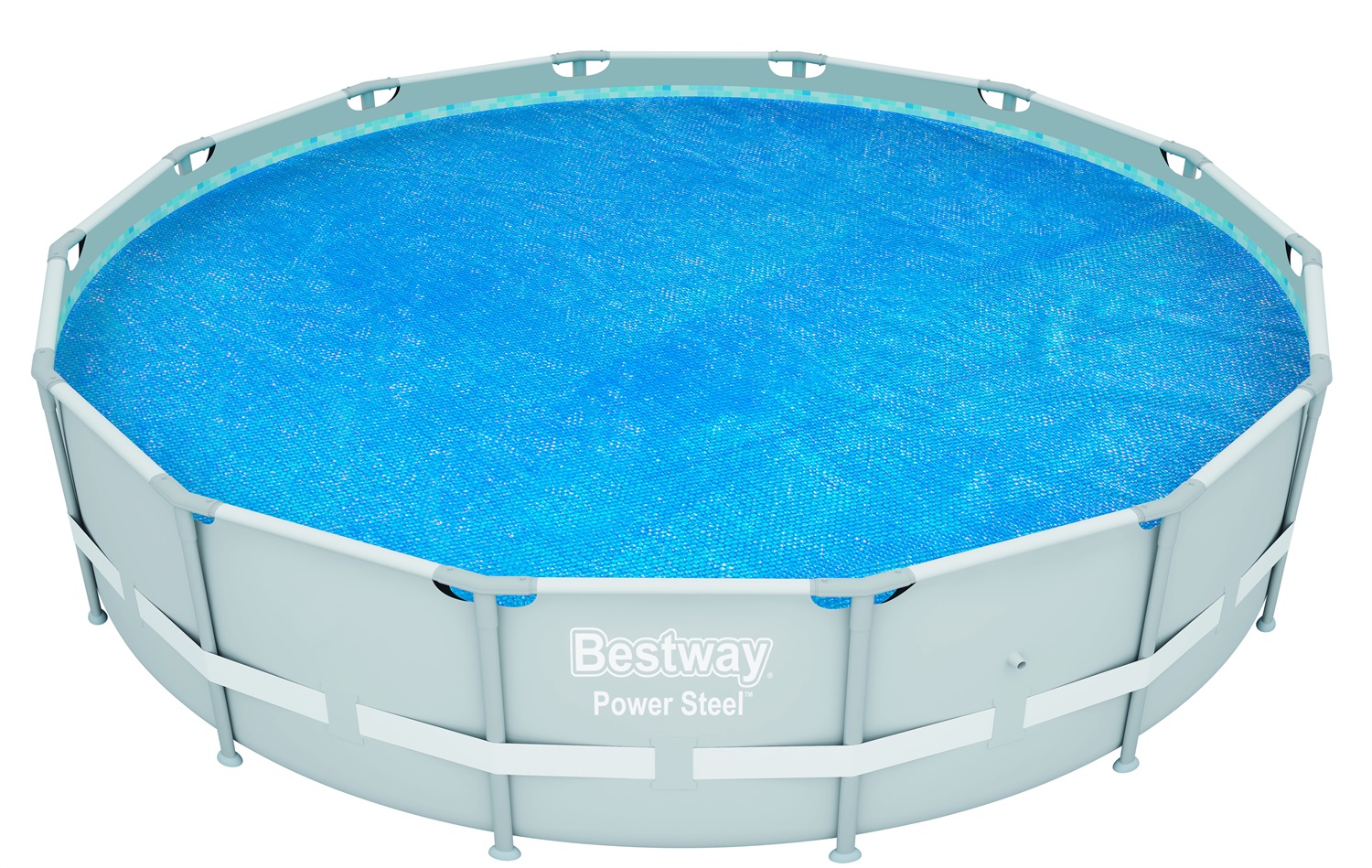 Bestway Copertura Solare per Piscine Rotonde - Telo Termico 396/427/457 cm in Polietilene