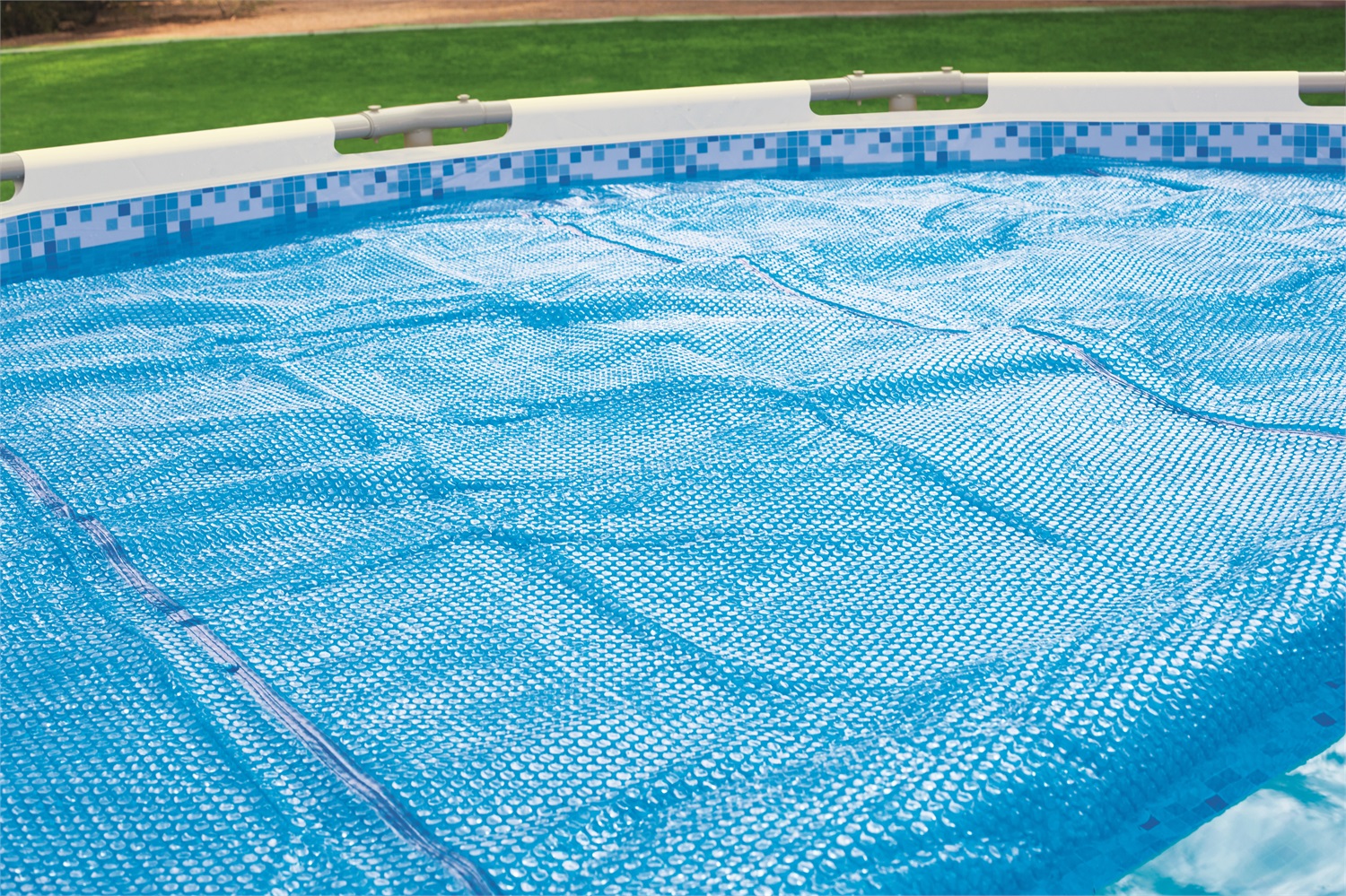 Bestway Copertura Solare per Piscine Rotonde - Telo Termico 396/427/457 cm in Polietilene