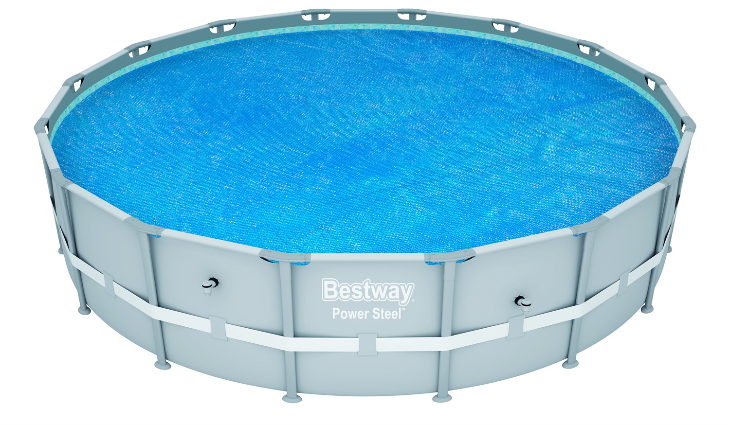 Bestway 58253 Copertura Solare per Piscina Tonda 4,62 m in PE - Riduce Dispersione di Calore e Evaporazione