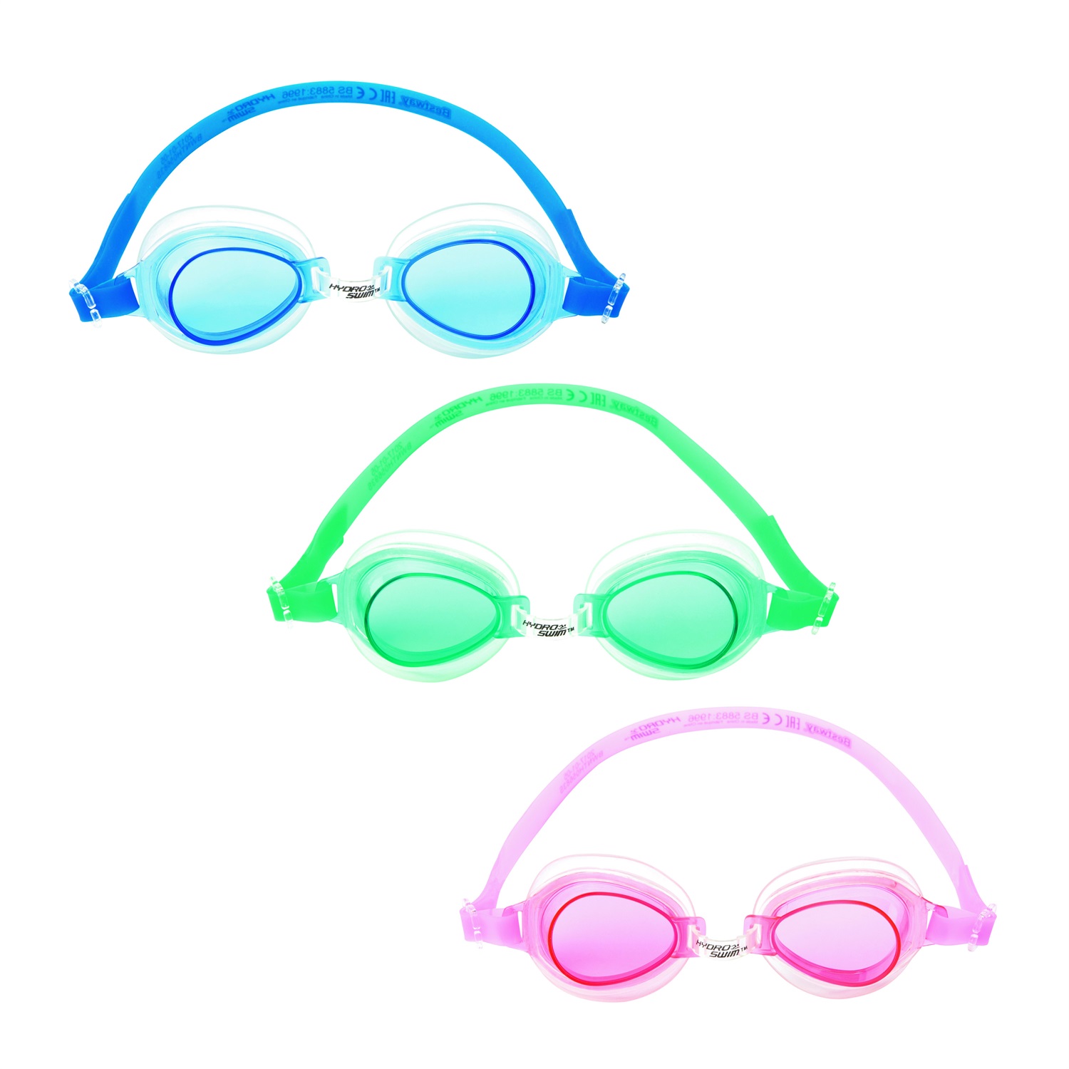 Bestway Occhialini da Piscina Lightning Swimmer per Bambini 3-6 Anni - Comfort e Sicurezza con Lenti UV