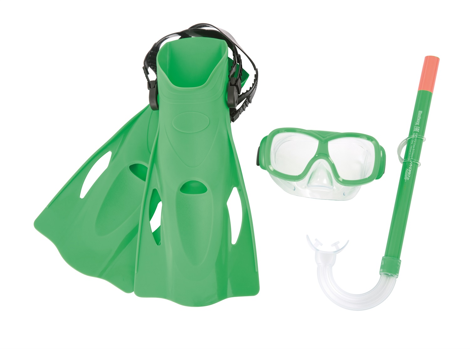 Bestway Set da Snorkeling Hydro-Pro SureSwim per 7-14 Anni - Include Maschera, Boccaglio e Pinne con Rivestimento UV