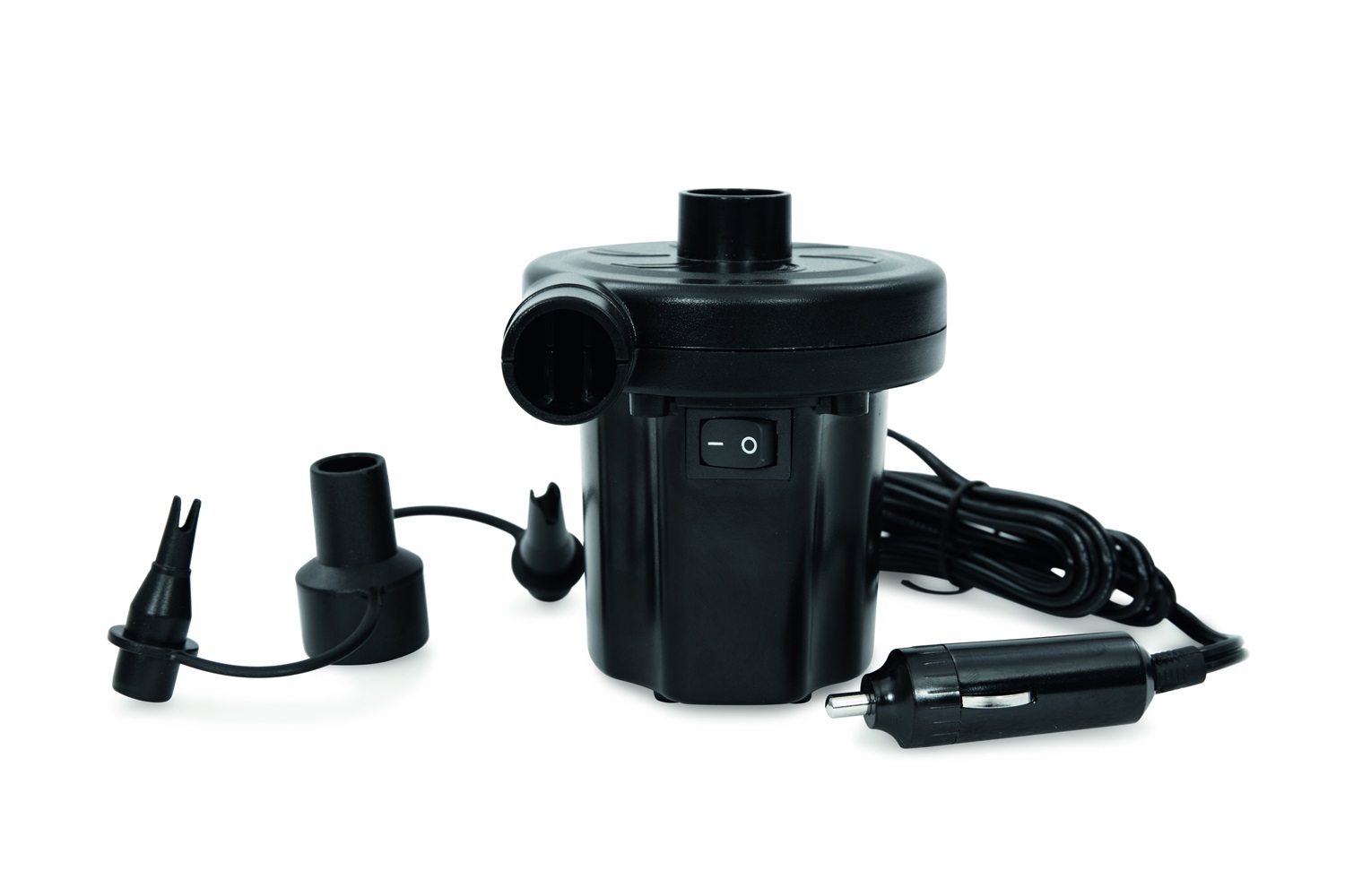 Bestway 62097 Pompa ad Aria Elettrica con Adattatore a 3 Valvole e Presa Accendisigari 12V