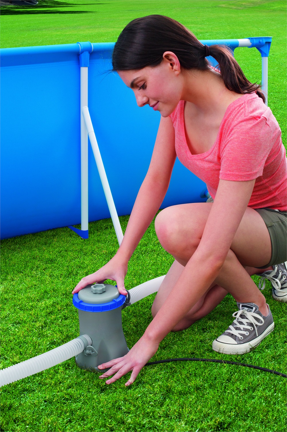 Bestway Pompa di Filtraggio Flowclear 1.249 lt/ora per Piscine da 1.100 a 8.300 Litri