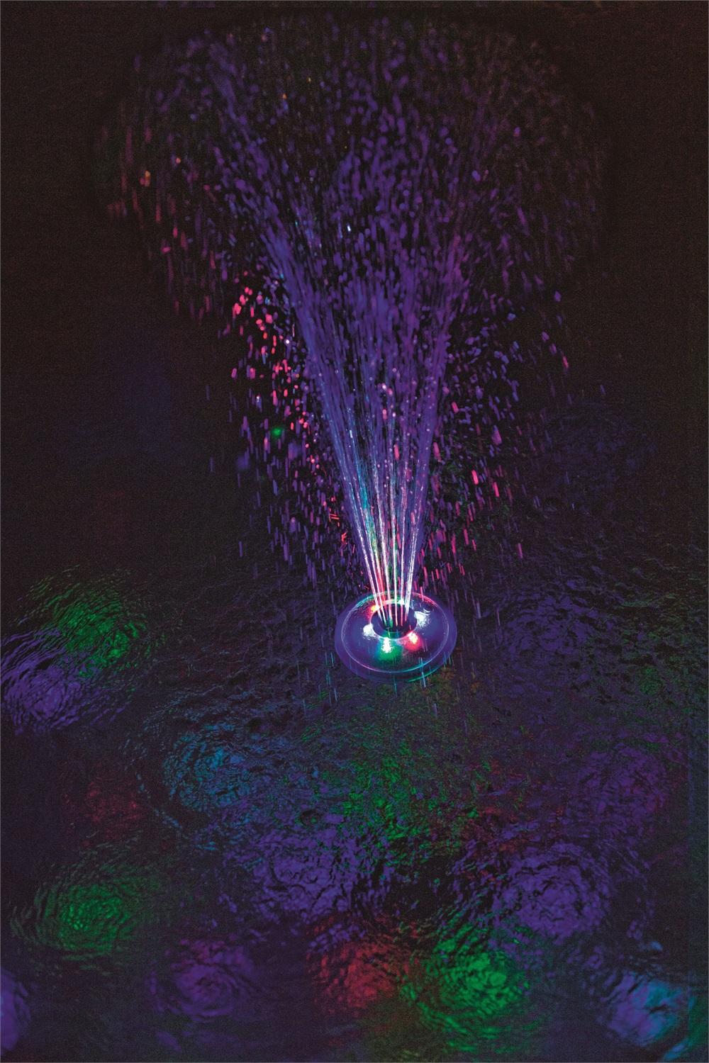Bestway 58493-2 Fontana Galleggiante per Piscina con Luci LED RGB Ricaricabile