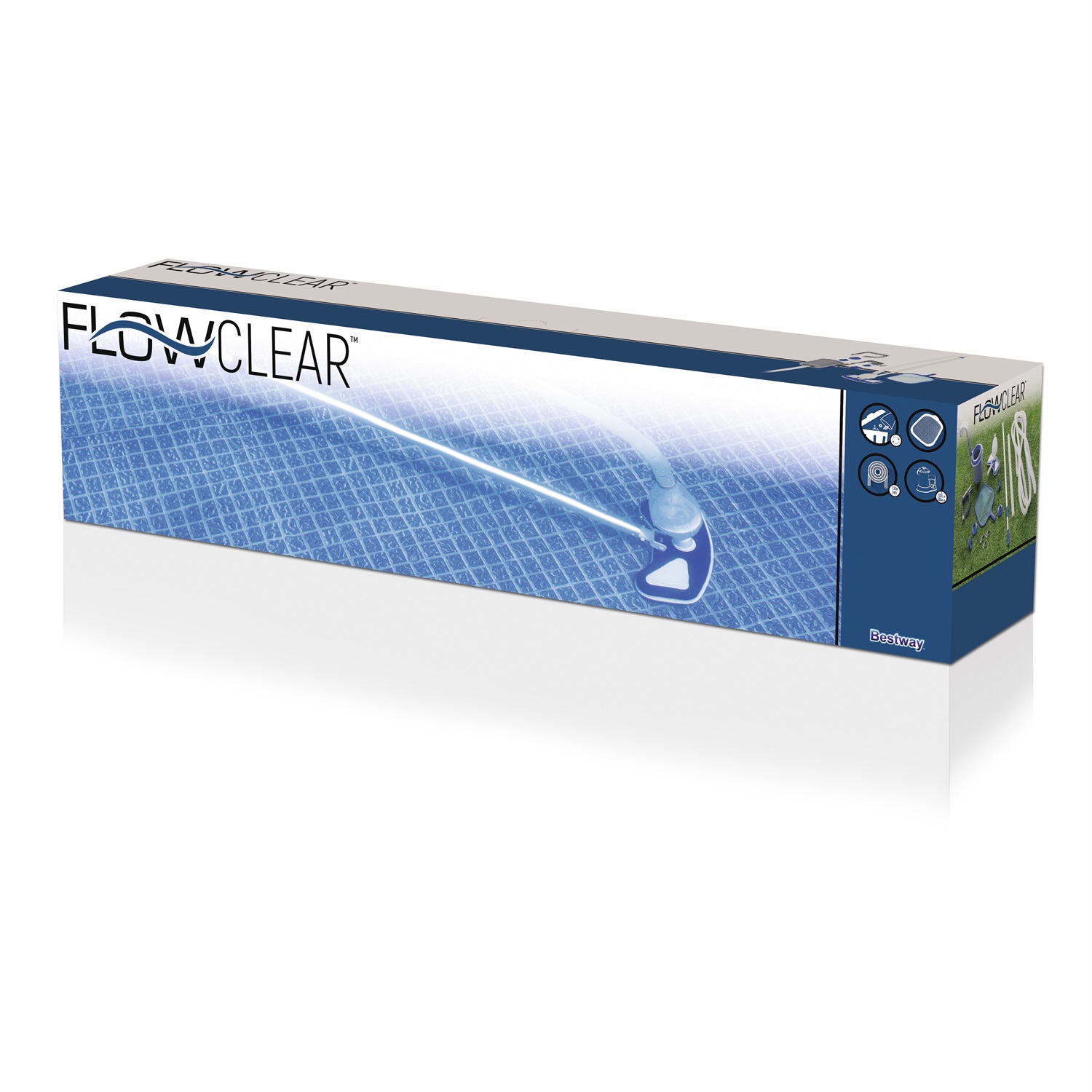 Bestway 58237 Kit Pulizia Deluxe per Piscine - Kit di Manutenzione Completo con Retino, Tubo d'Aspirazione e Skimmer