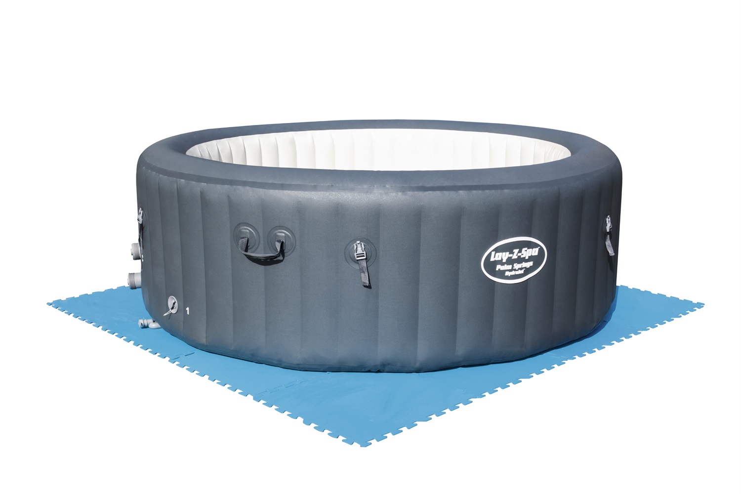 Bestway Tappetino Protettivo per Piscina Fuori Terra - 9 Pezzi da 50x50 cm, Polietilene Morbido, Colore Blu, Copertura 2,25 m²