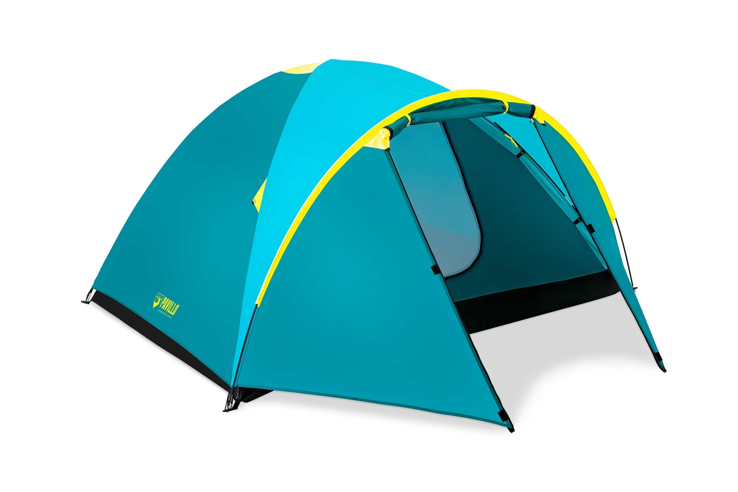 Bestway Pavillo 68091 Tenda da Campeggio Active Ridge 4 Posti - Dimensioni 210X240X130 cm, Doppio Strato, Rete Anti-Insetti