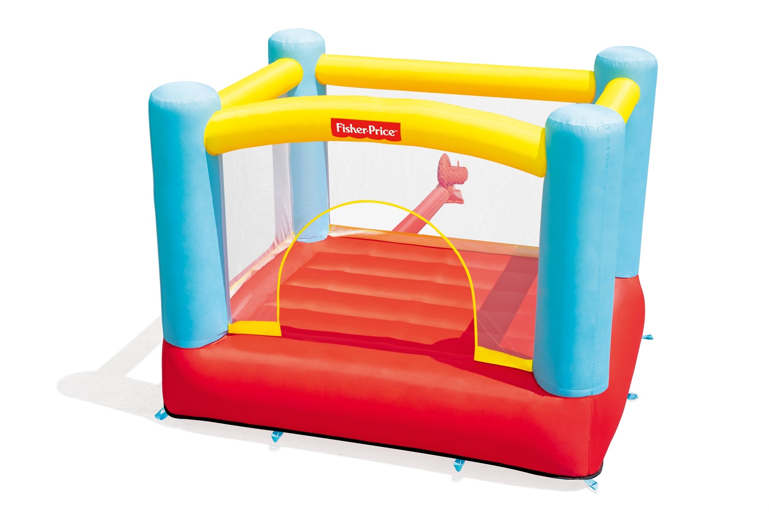 Bestway 93549 Castello Gonfiabile Bouncetacular per Bambini 3-8 Anni - Dimensioni 2.00 m x 1.70 m x 1.52 m, Capacità 113 kg, Pompa Integrata