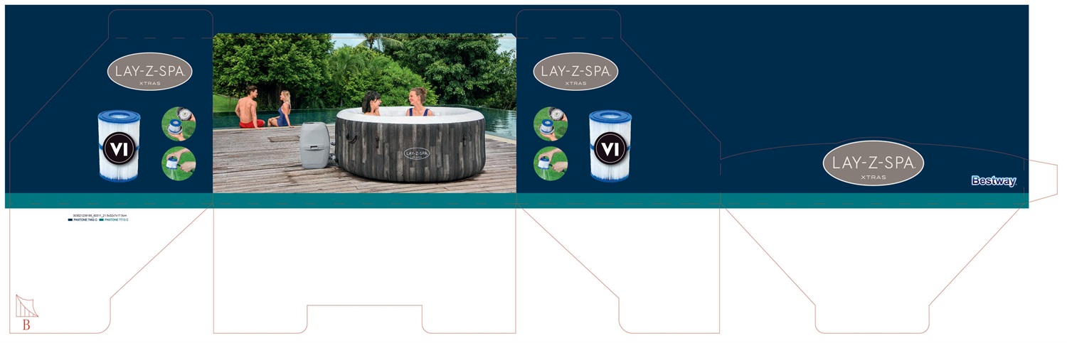 Bestway Cartuccia Filtro di Tipo VI per Idromassaggio Gonfiabile Lay-Z-Spa - Set da 2 Pezzi