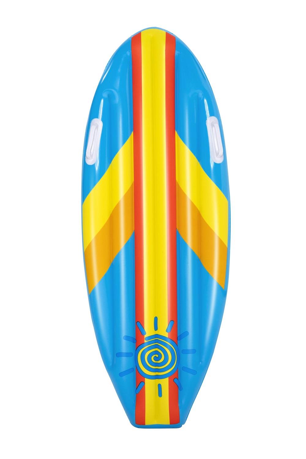 Bestway Tavoletta da Nuoto Sunny Surf per Bambini - Multicolore, 1.14 m x 46 cm, Maniglie Resistenti, Facile da Gonfiare