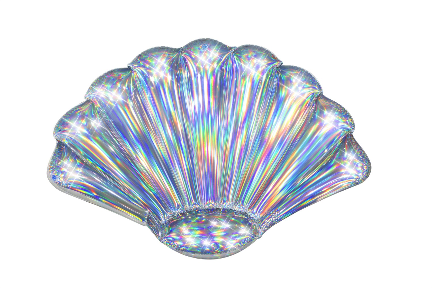 Bestway Materassino Gonfiabile Conchiglia Iridescente 185 x 114 cm - Capacità 90 kg, Vinile Pre-Testato