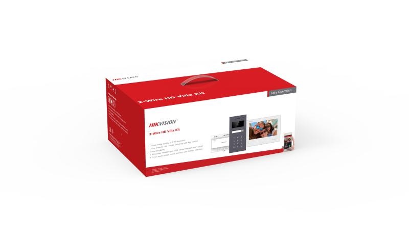 Hikvision DS-KIS704EY-ACW2 - Sistema Video-Citofono 2 MP con Display da 7