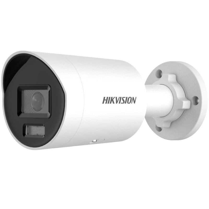 Hikvision DS-2CD2047G2H-LI Telecamera di Sicurezza Bullet IP Esterno 4MP con ColorVu, Ottica Fissa 2.8mm, WDR 130 dB e PoE