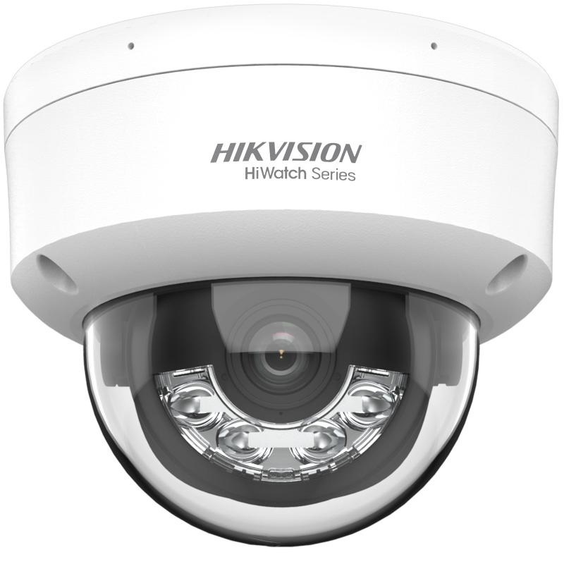 Hikvision Videocamera Dome IP 8MP 4.0mm SmartLight HWI-D180HA-LU - Telecamera di sicurezza con Motion Detection e IP67