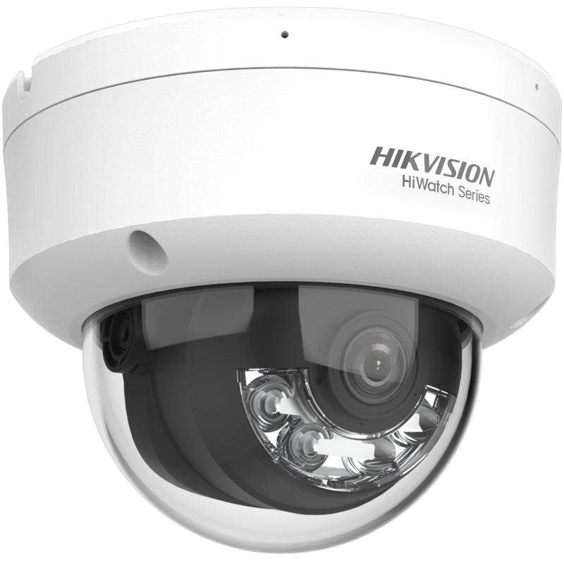 Hikvision Videocamera Dome IP 8MP 4.0mm SmartLight HWI-D180HA-LU - Telecamera di sicurezza con Motion Detection e IP67