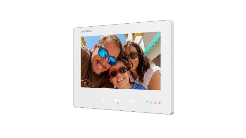Hikvision Stazione Interna HD a 2 Fili Bianco - DS-KH7300EY-WTE2 con Display da 17,8 cm (7