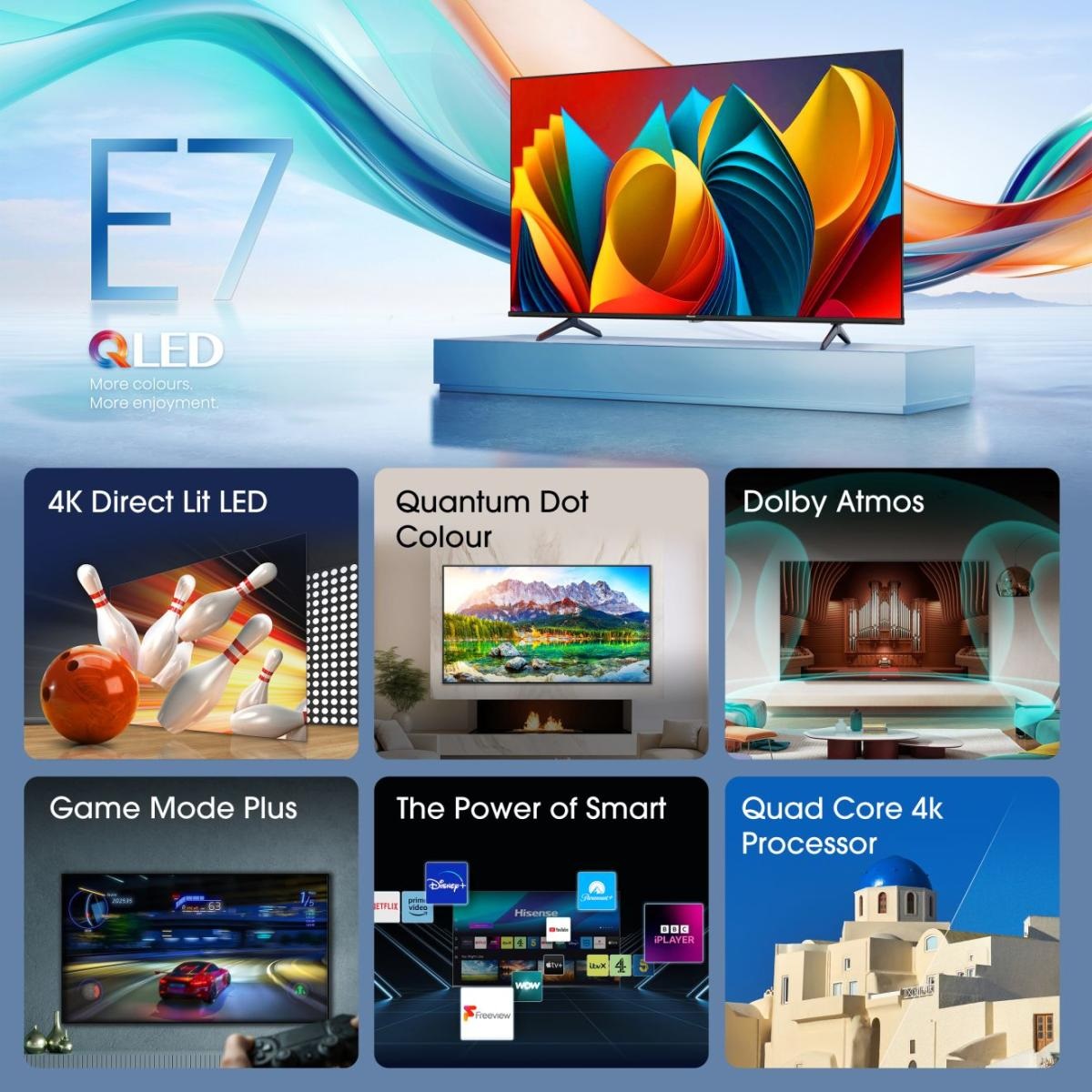 Hisense TV 75E77NQ QLED 4K 75