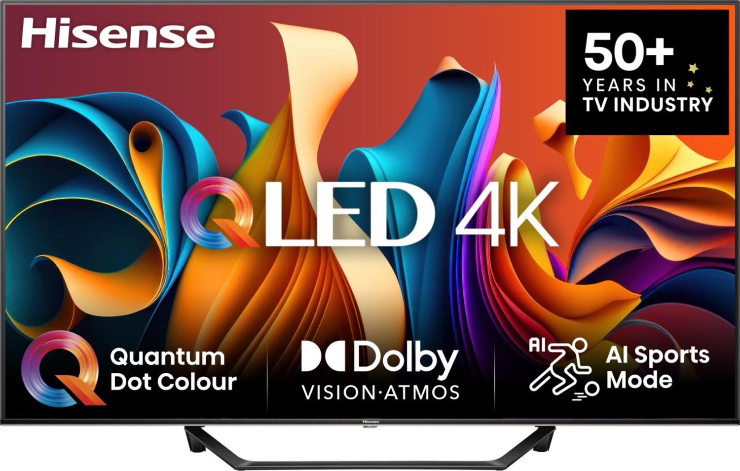 Hisense 65A79NQ Smart TV 65 Pollici QLED 4K Ultra HD con Wi-Fi e Bluetooth, Sistema VIDAA, Nero
