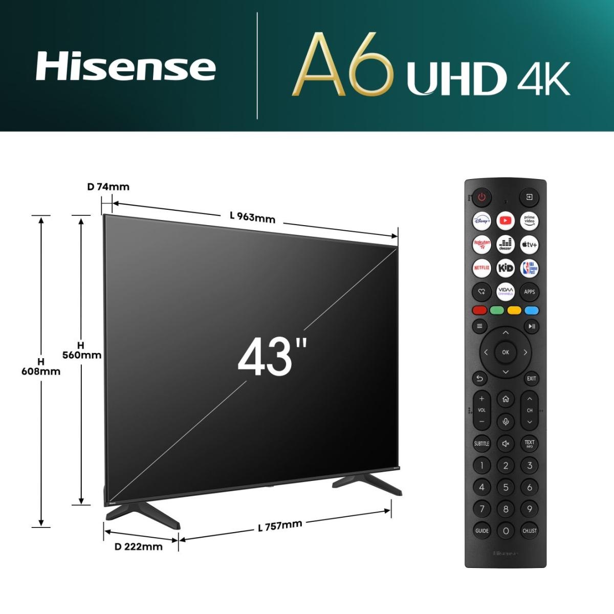 Hisense 43E6NT 43
