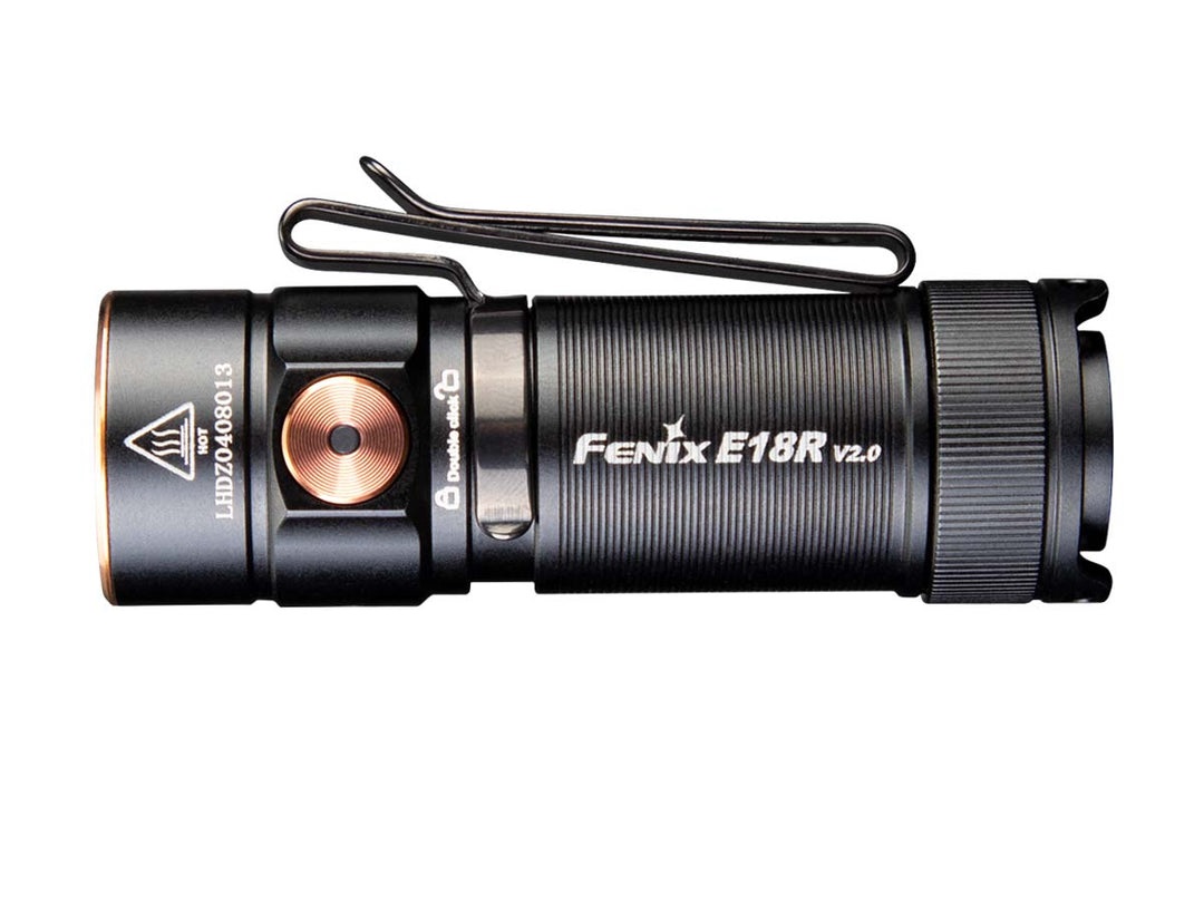 Fenix E18R V2.0 Torcia EDC Ricaricabile LED 1200 Lumen, 146 metri, USB-C, Design Ultracompatto