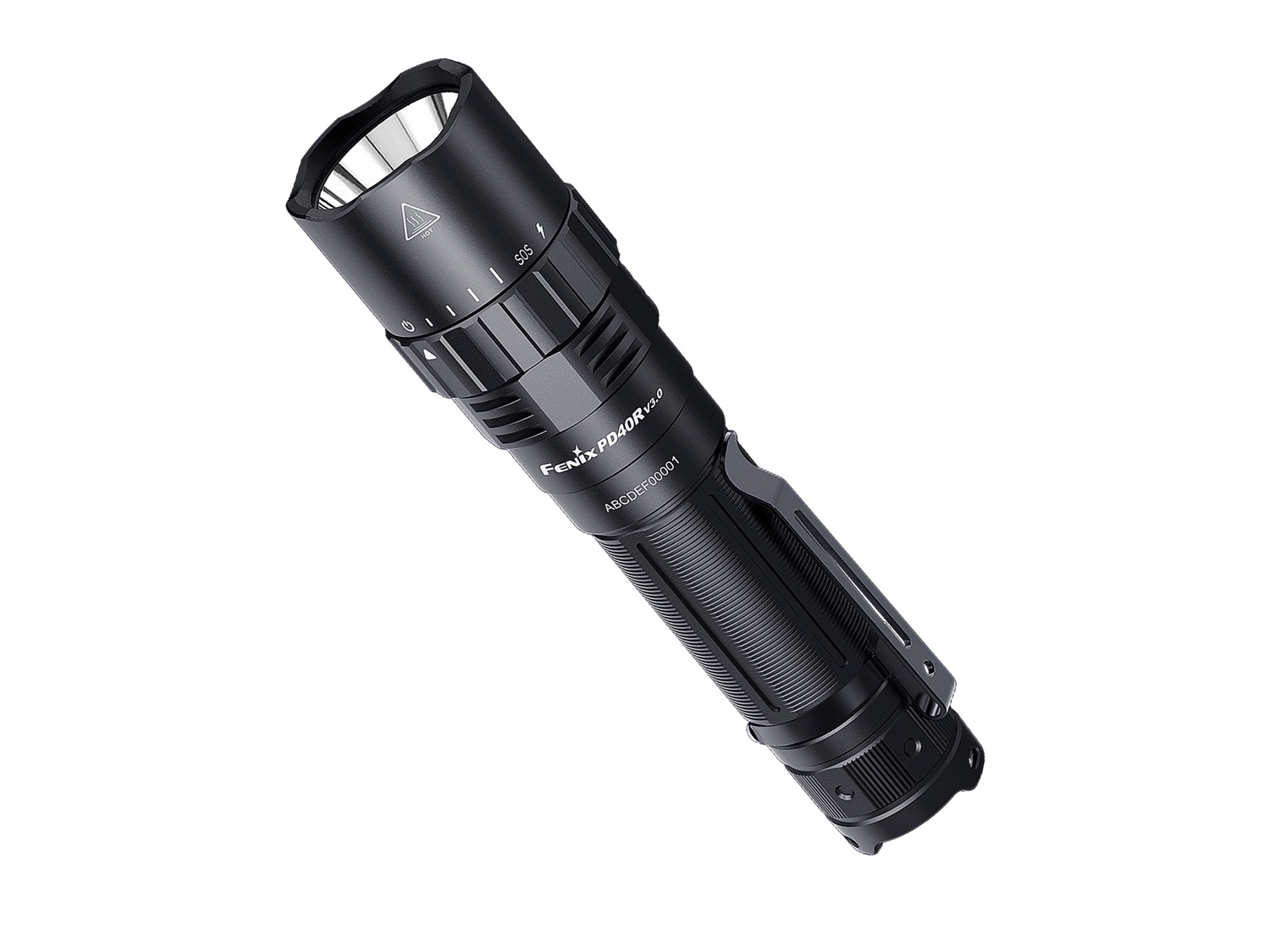 Fenix PD40R V3.0 Torcia a LED Ricaricabile Ultra Luminosa 3000 Lumen, 500 Metri, Interruttore Rotativo Meccanico, Batteria 21700 5000 mAh, IP68